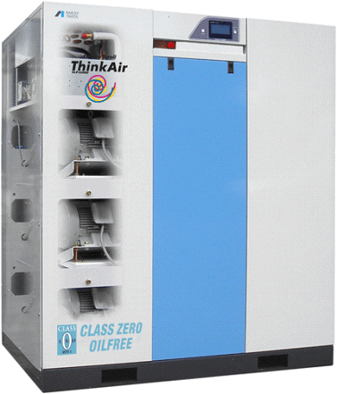 Oil free scroll air compressor - Think Air